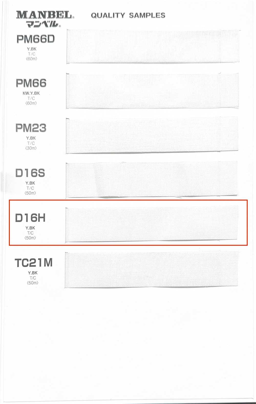 D16H Invel Series Fusible Interlining(Tape), Medium Soft Type Manvel