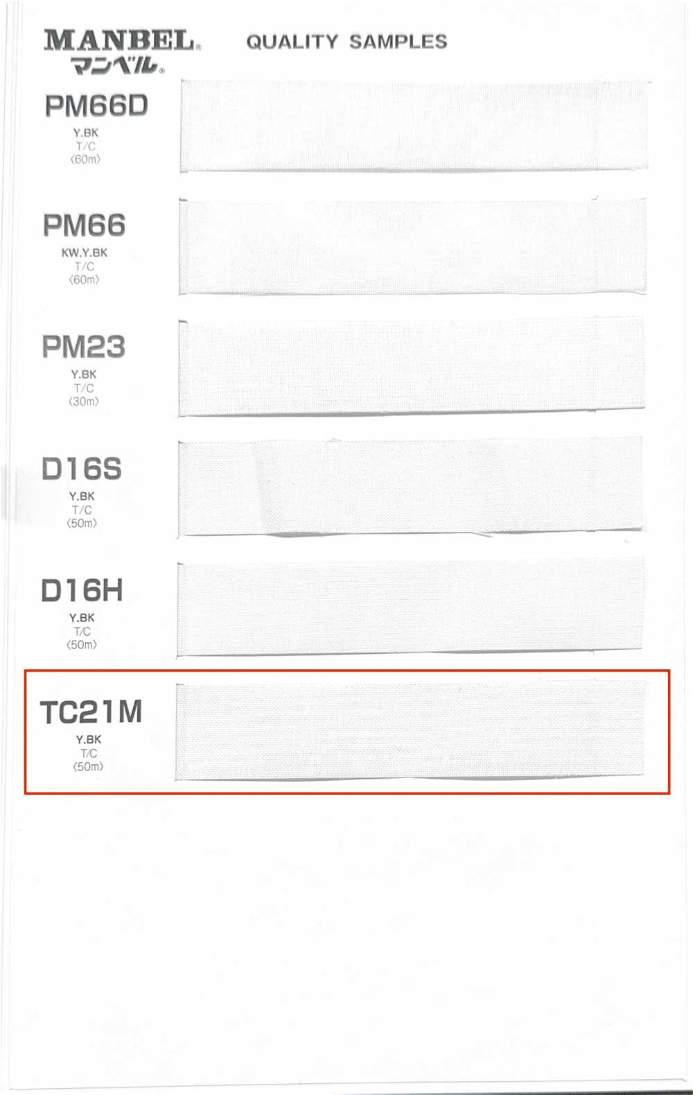TC21M Invel Series Fusible Interlining(Tape), Medium Soft Type Manvel