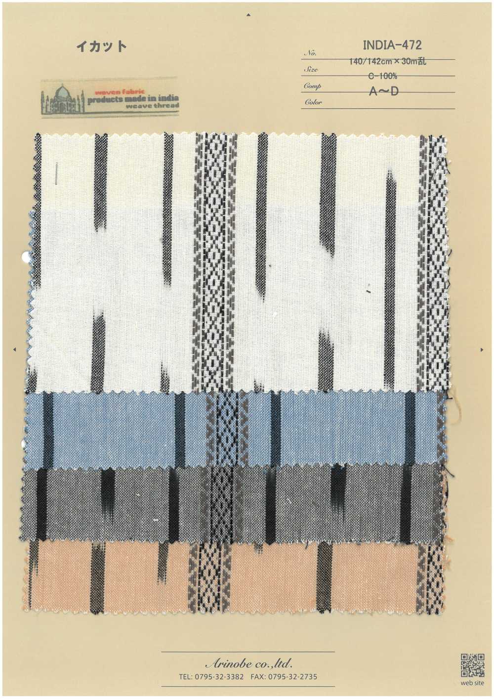 INDIA-472 Ikat[Textile / Fabric] ARINOBE