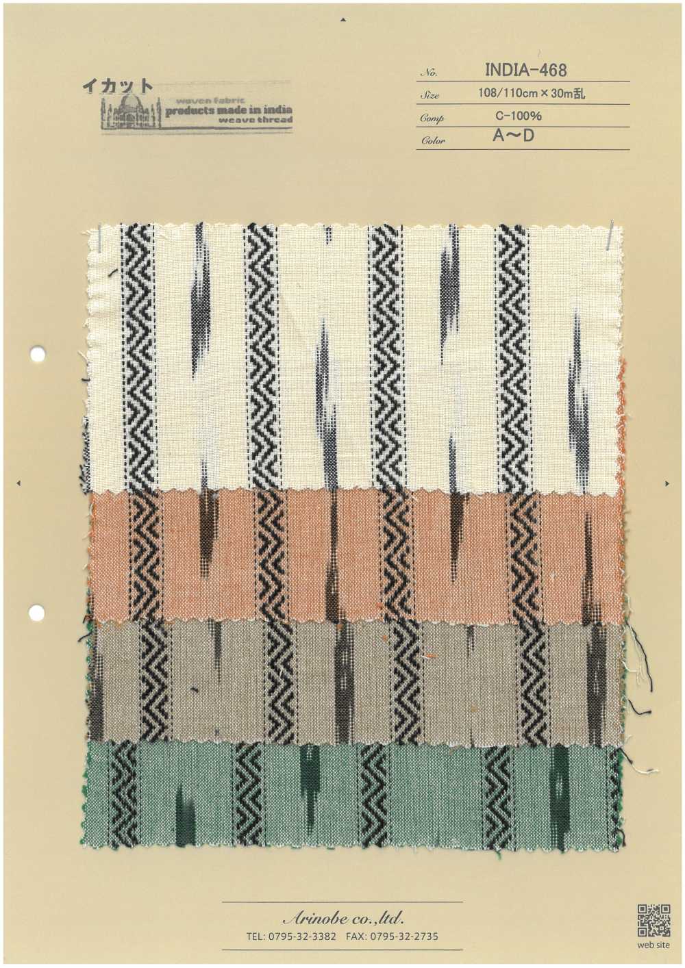 INDIA-468 Ikat[Textile / Fabric] ARINOBE