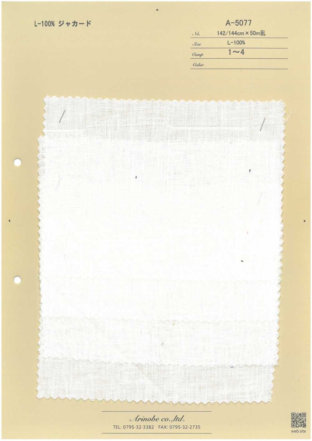 A-5077 L-100% Jacquard[Textile / Fabric] ARINOBE