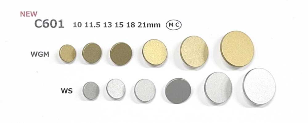 C601 Metal Button Painted Finish DAIYA BUTTON(DAIYA BUTTON)