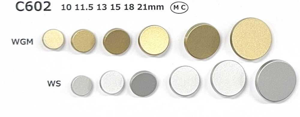 C602 Coated Metal Buttons DAIYA BUTTON(DAIYA BUTTON)