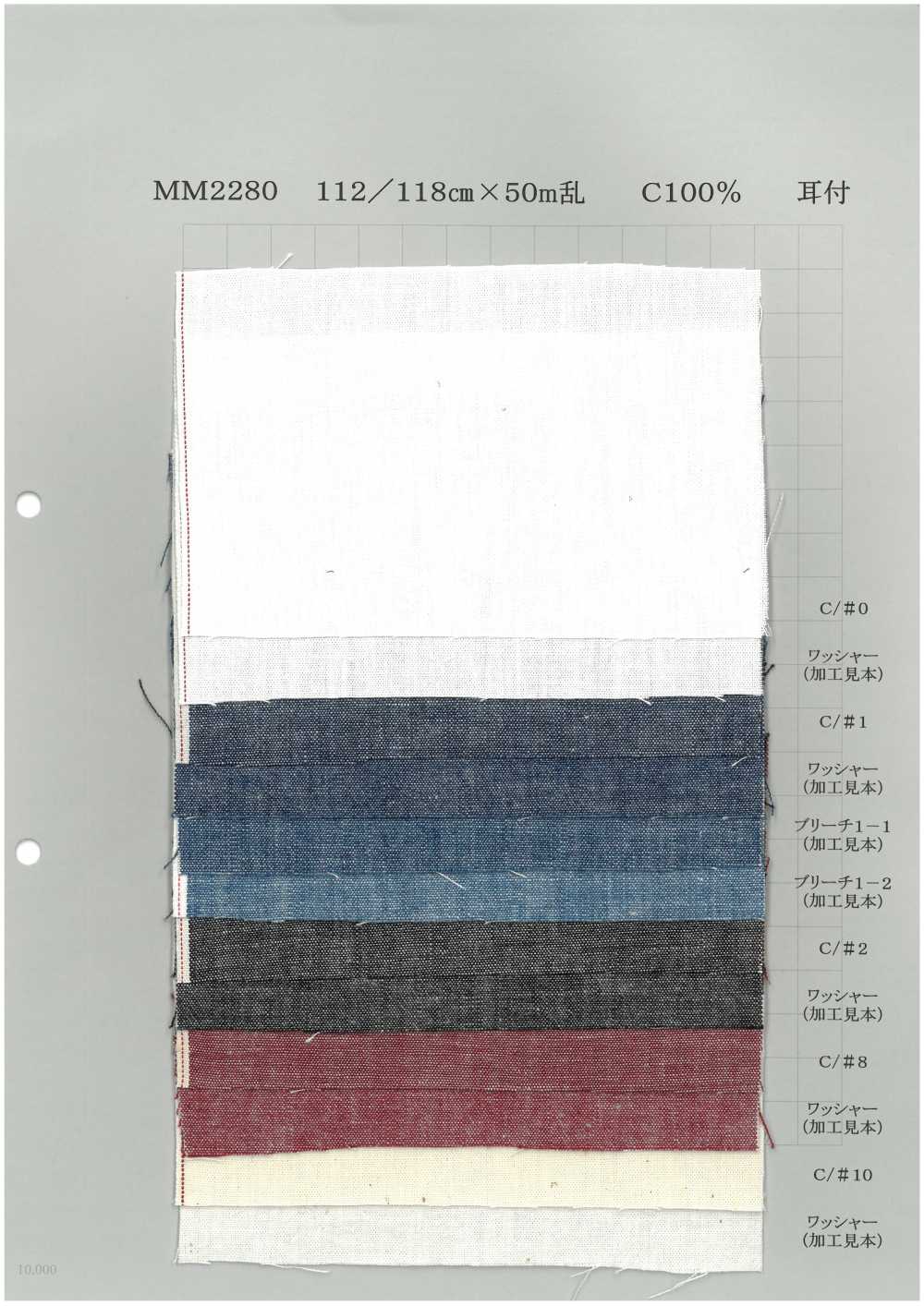 MM2280 Selvedge Light Ounce Color Denim 5oz[Textile / Fabric] Yoshiwa Textiles