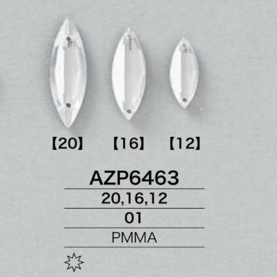 AZP6463 Acrylic Resin Sewing Parts[Other Miscellaneous Goods] IRIS