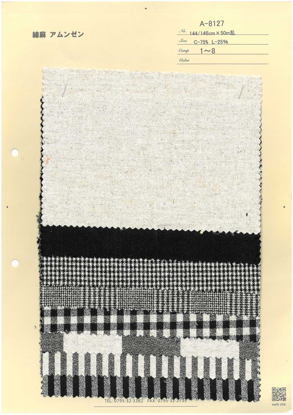 A-8127 Linen Roughness Surface[Textile / Fabric] ARINOBE