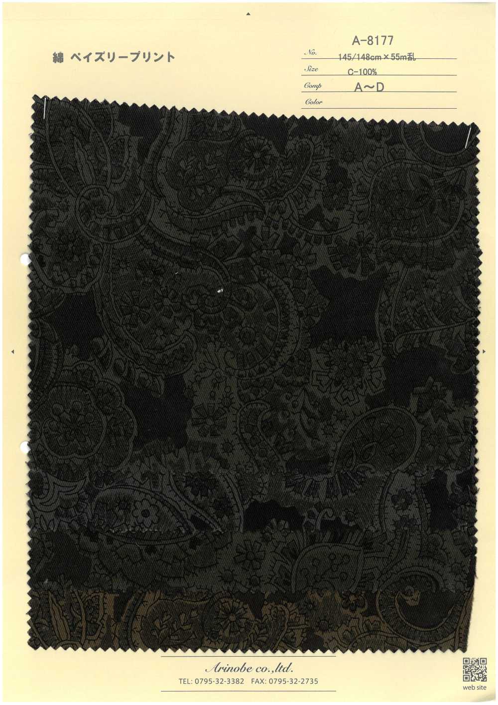 A-8177 Paisley Print[Textile / Fabric] ARINOBE