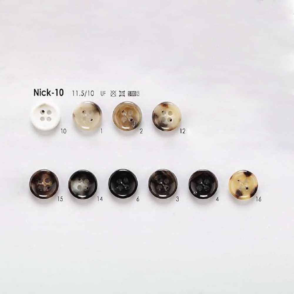 NICK10 Made Of Urea Resin 4-hole Button IRIS