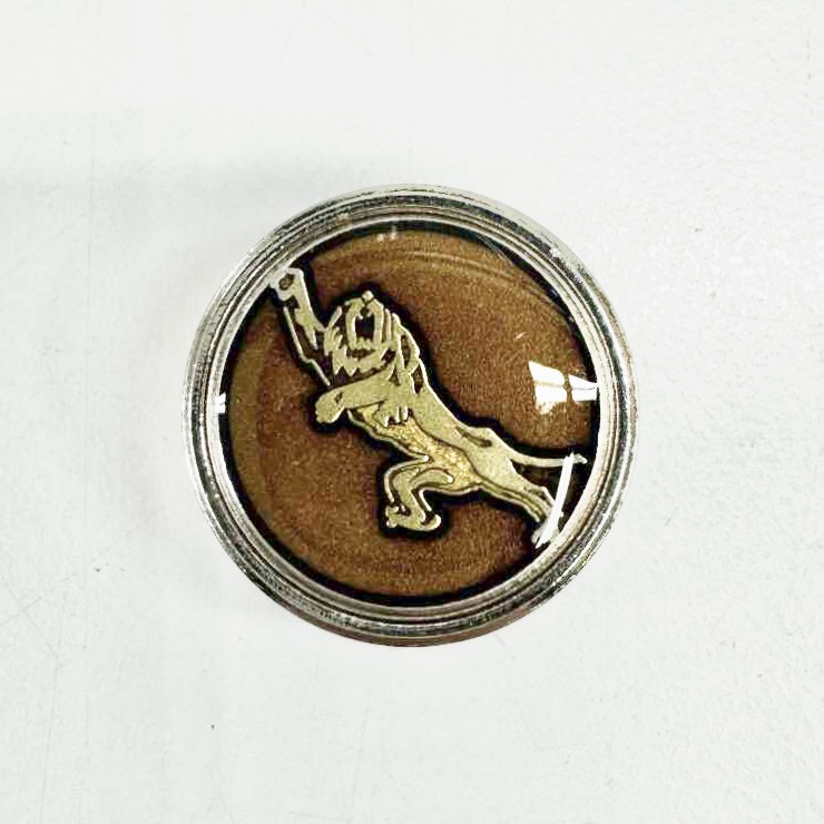304 Made In Japan Metal Buttons For Suits And Jackets Tiger Pattern Brown Silver
