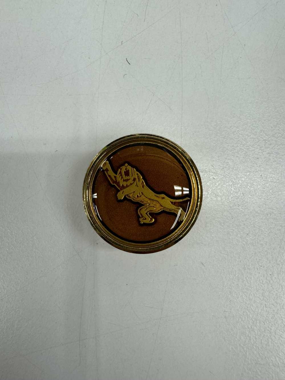 305 Made In Japan Metal Buttons For Suits And Jackets Tiger Pattern Brown Gold