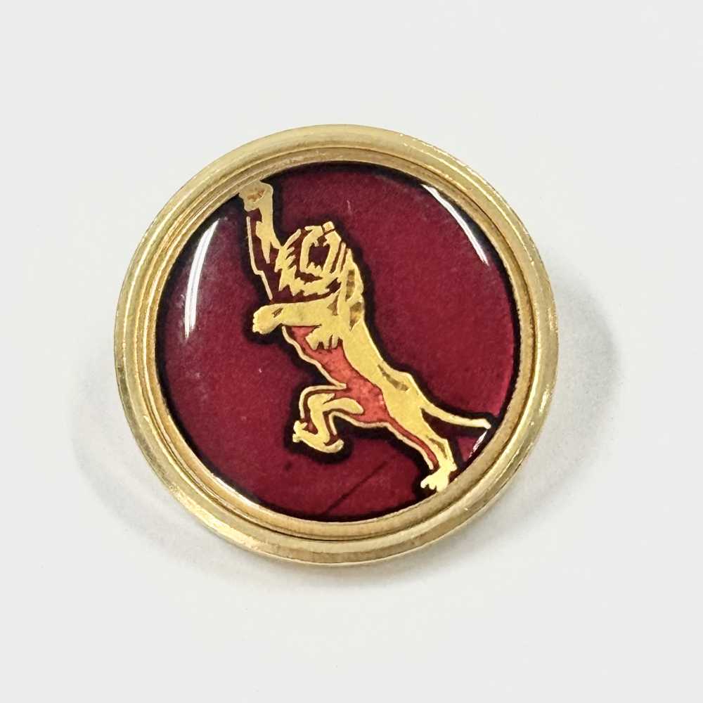 307 Made In Japan, Metal Buttons For Suits And Jackets, Gold Red