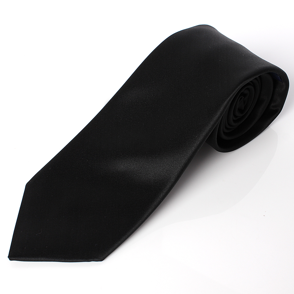 HVN-BK VANNERS Silk Handmade Tie Black Satin[Formal Accessories] Yamamoto(EXCY)