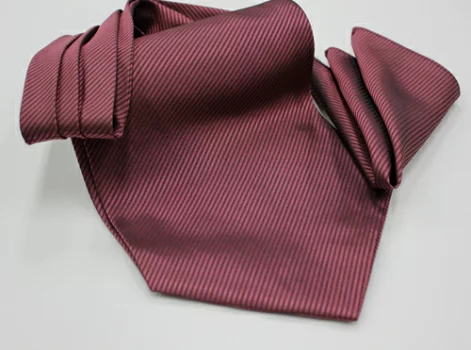 MS-5004 Hand-tied Ascot Tie And Handkerchief Set , Wine Red[Formal Accessories] Yamamoto(EXCY)