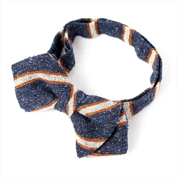 VBFK-25 VANNERS Nep Silk Regimental Bow Tie Navy[Formal Accessories] Yamamoto(EXCY)