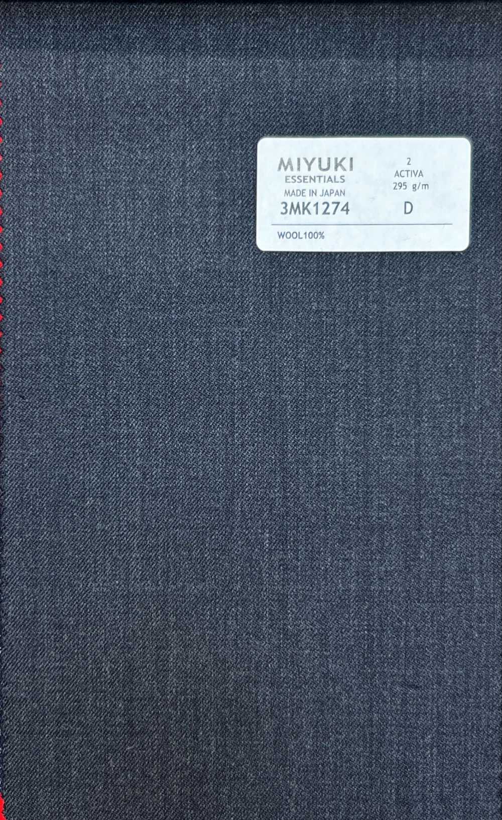 3MK1274 ESSENTALS ACTIVA Charcoal Heaven Gray[Textile] Miyuki Keori (Miyuki)