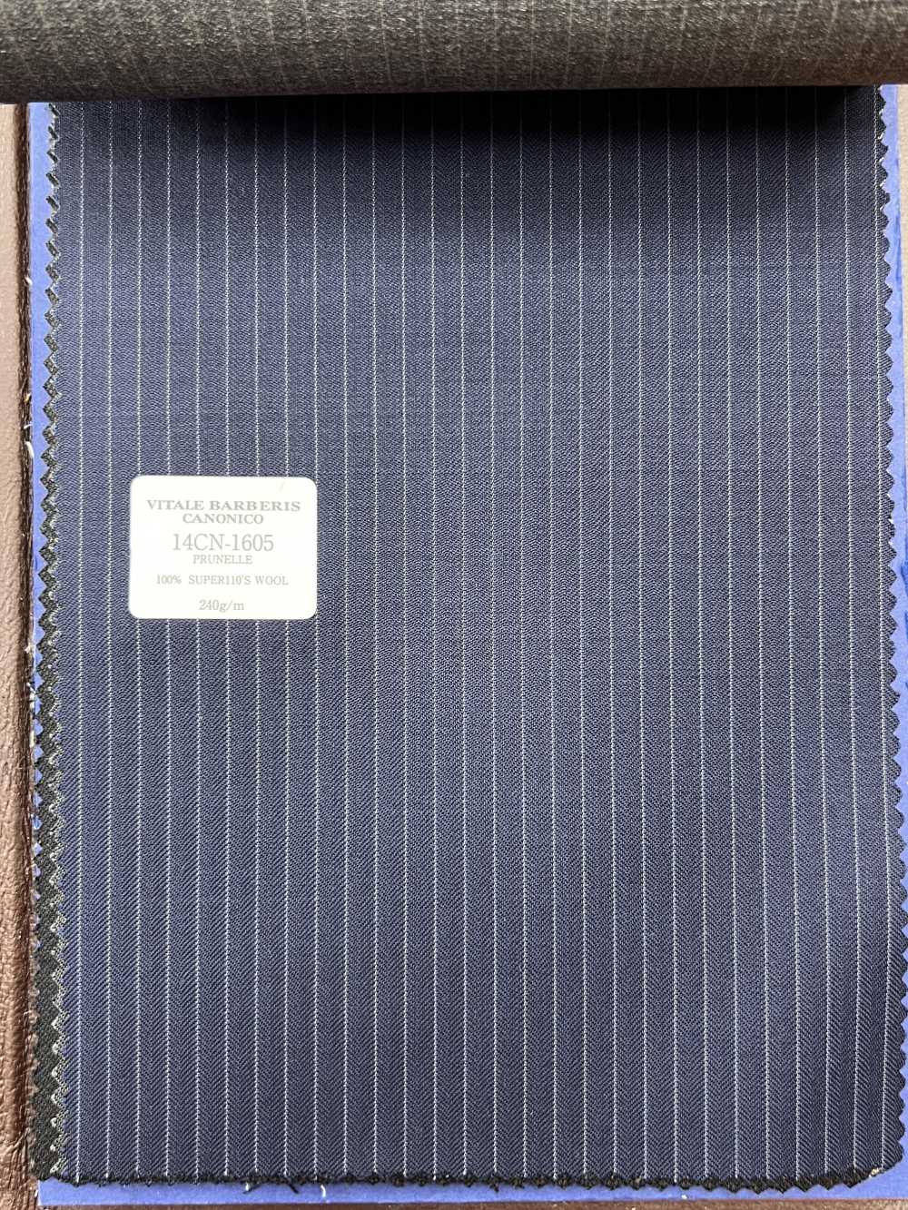 14CN1605 CANONICO PRUNELLE Navy Stripes[Textile] CANONICO