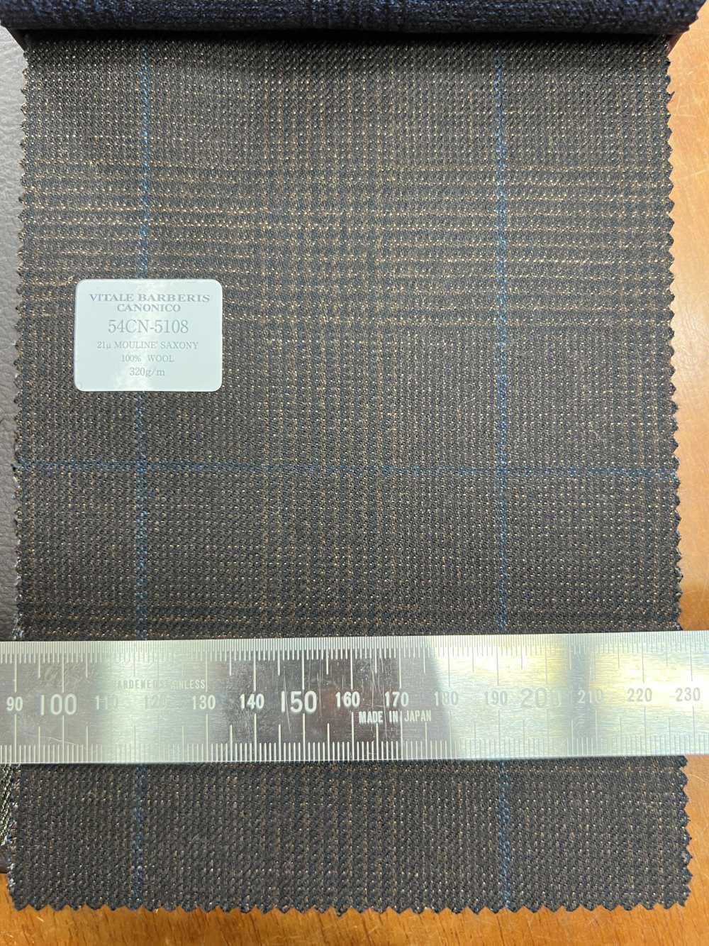 54CN5108 CANONICO 21μ MOULINE' SAXONY Brown Glen Check[Textile] CANONICO