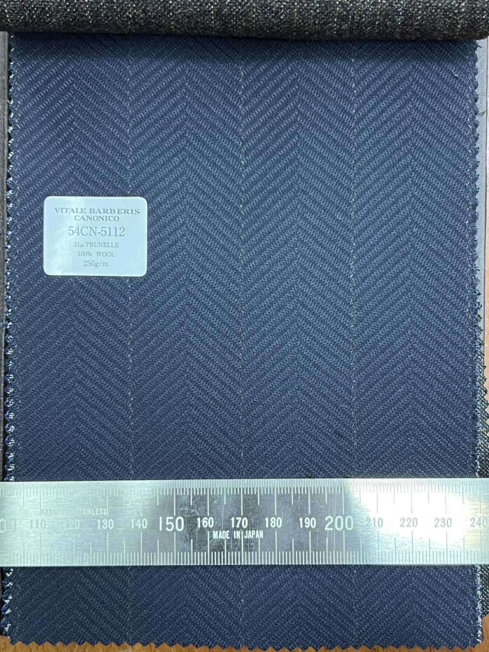 54CN5112 CANONICO 21μ PRUNELLE Navy Herringbone[Textile] CANONICO