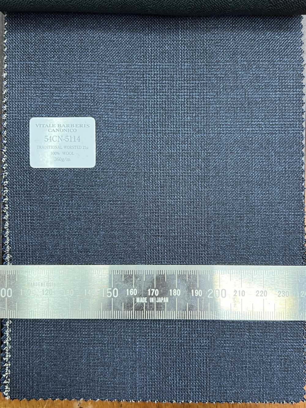 54CN5114 CANONICO TRADITIONAL WORSTED 21μ Glen Check Blue[Textile] CANONICO