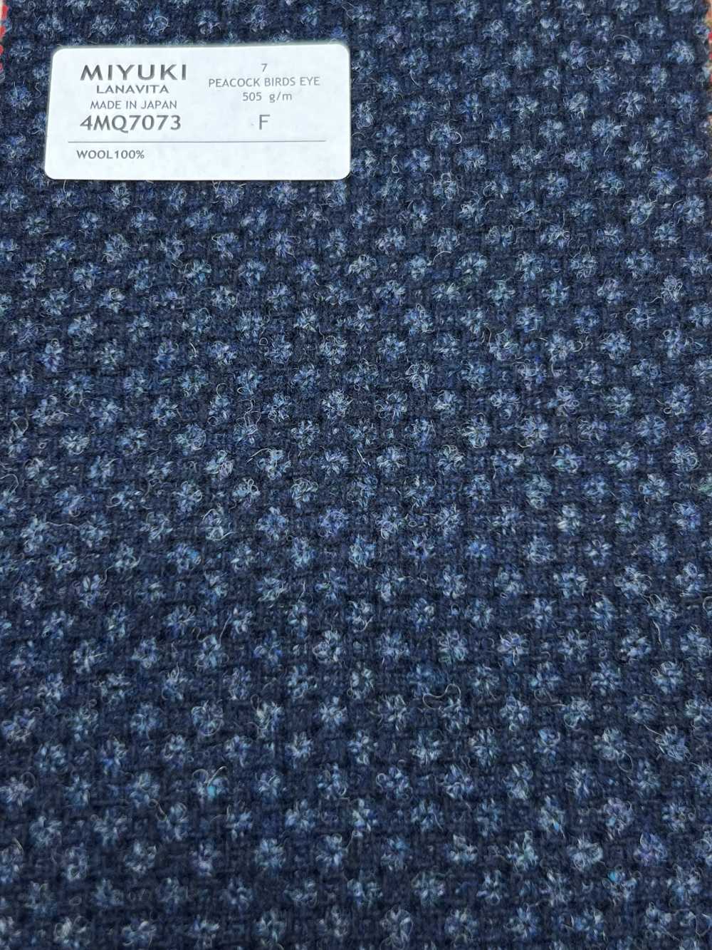 4MQ7073 VARAIETES PEACOCK BIRDS EYE Navy Blue[Textile] Miyuki Keori (Miyuki)