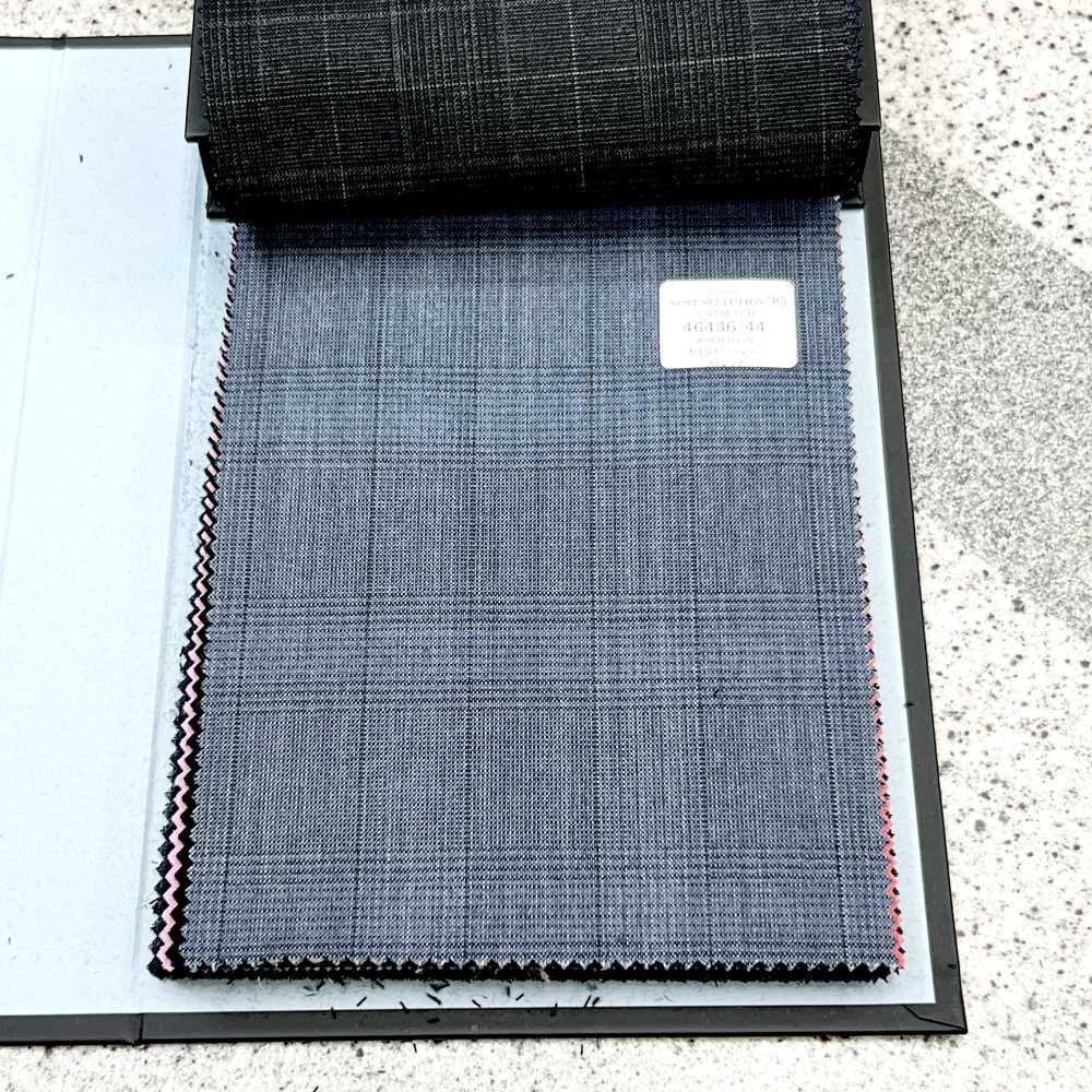 46436-44 25SS BEST SELECTION [N-STRETCH] N-Stretch Light Blue Glen Check[Textile] Kunishima Co., Ltd.