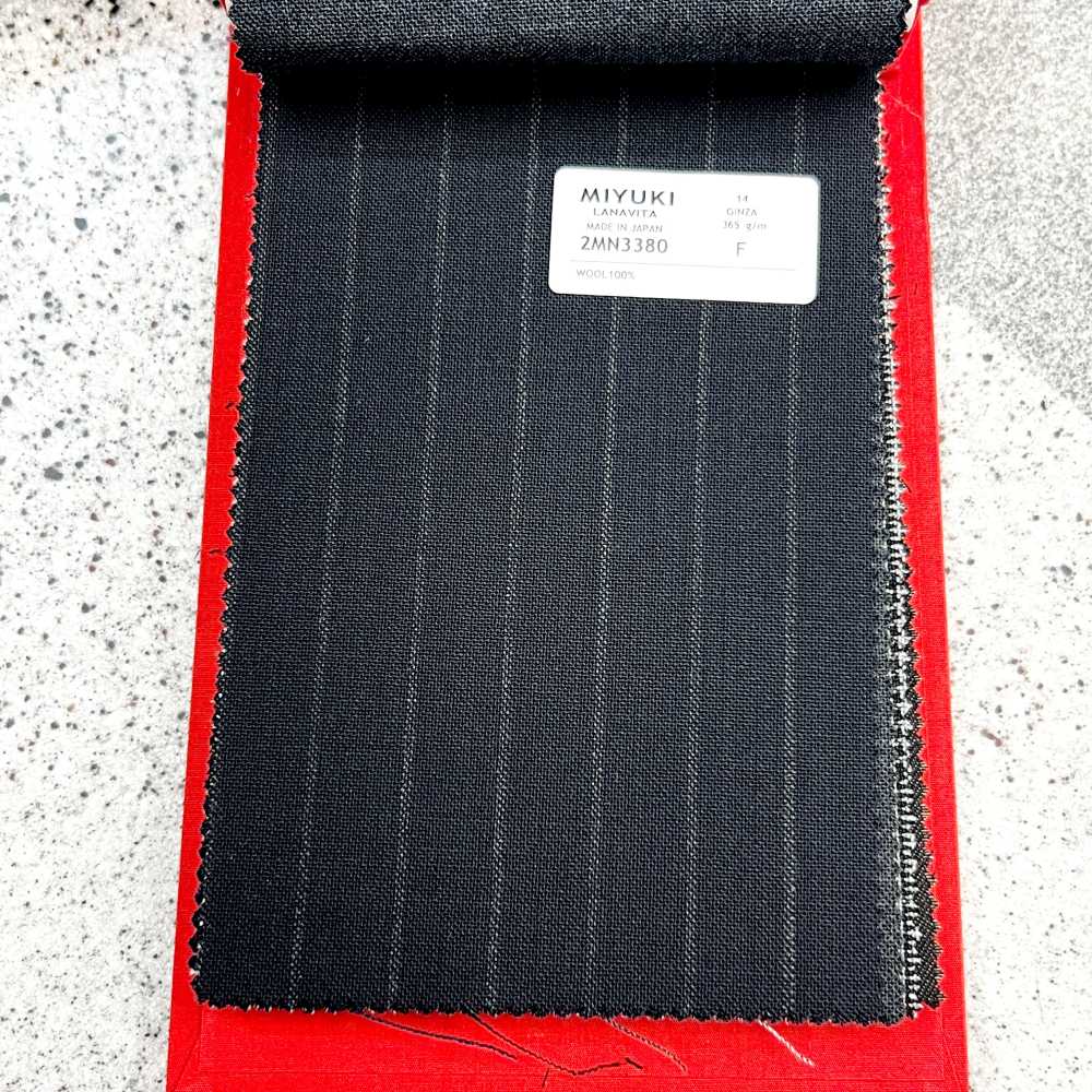 2MN3380 25SS Textile MIYUKI VARAIETES GINZA Navy Stripe Miyuki Keori (Miyuki)