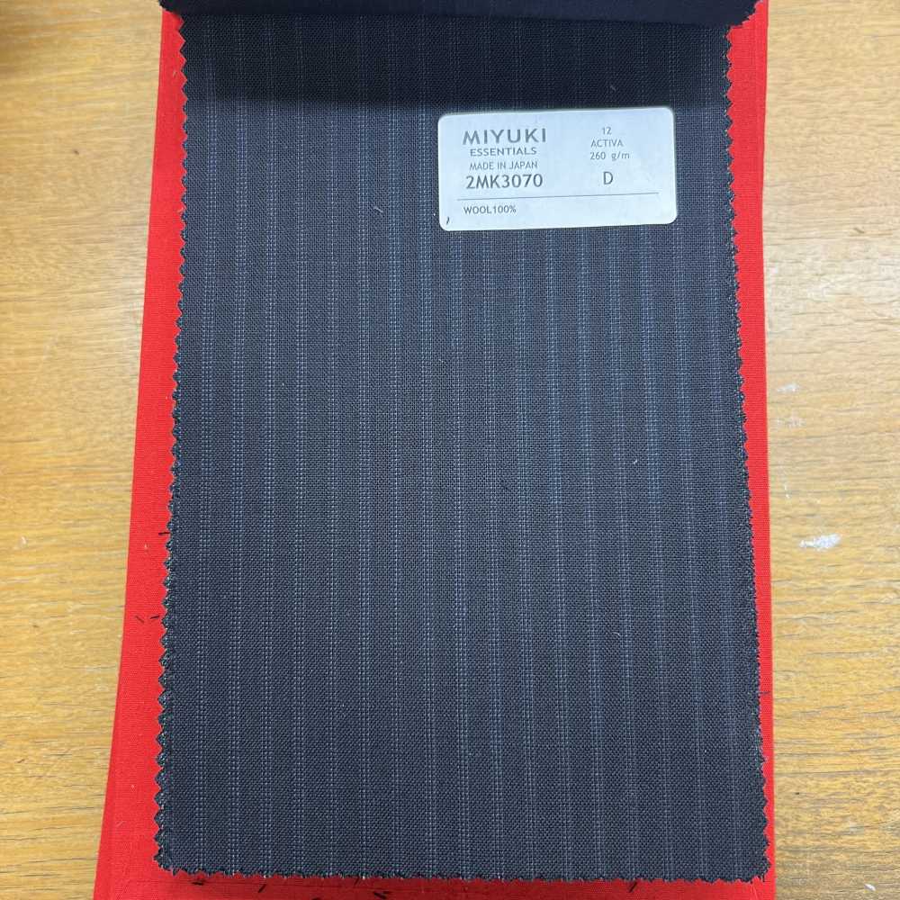 2MK3070 25SS MIYUKI Textile ACTIVA Navy Stripe Miyuki Keori (Miyuki)