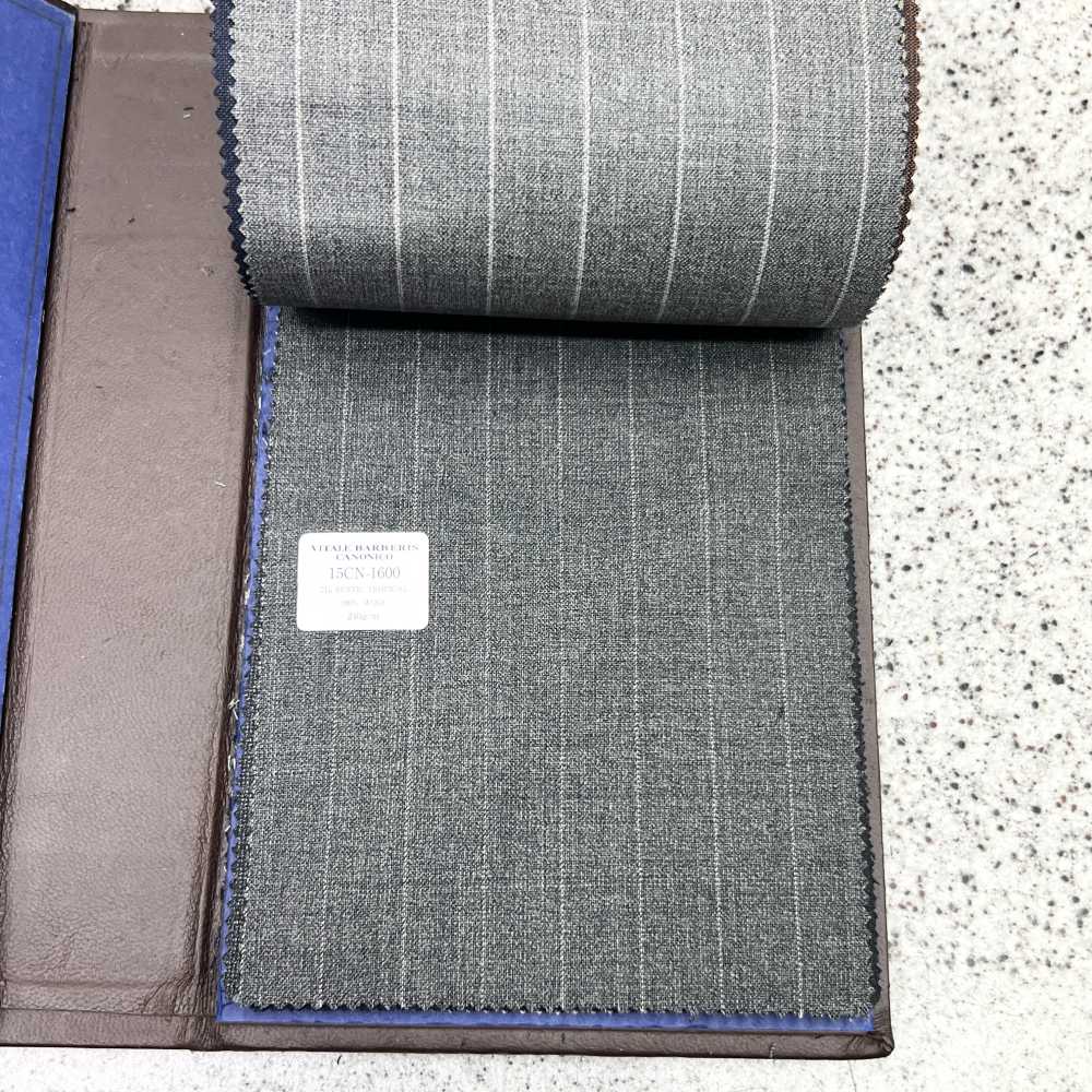 15CN1600 CANONIC 21μ RUSTIC TROPICAL Pinstripe Gray[Textile] CANONICO