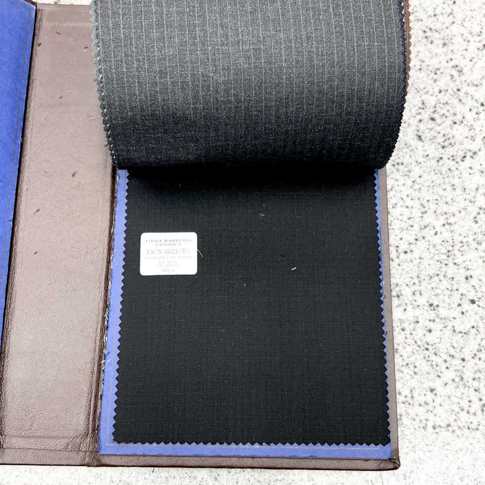 15CN1623 CANONIC SUPER FINE CAPE MOHAIR No Pattern Black[Textile] CANONICO