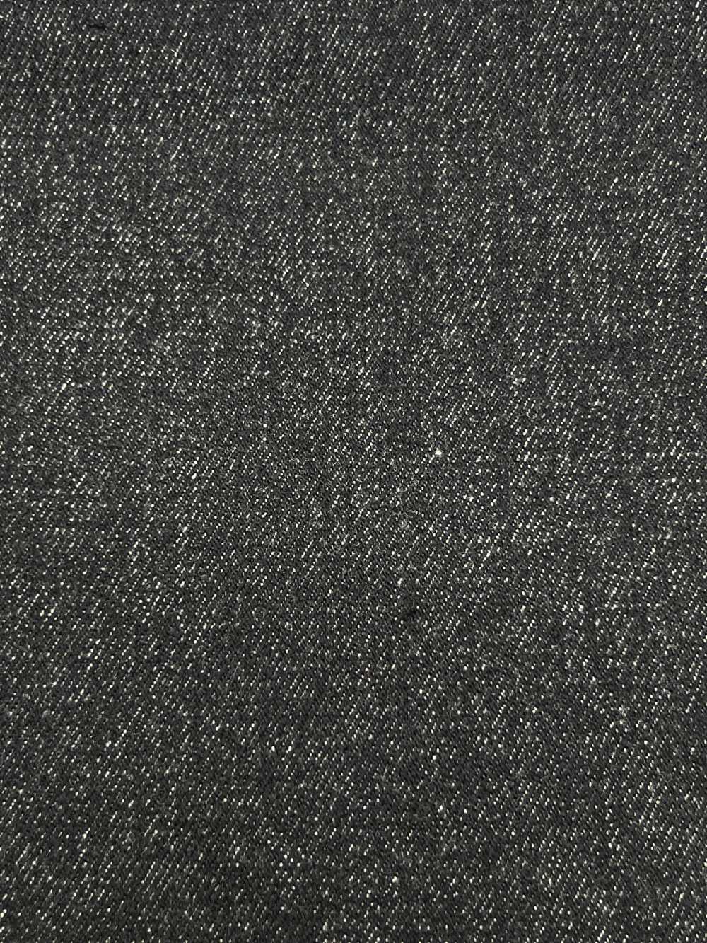 NMAFD001-039 NIKKE WOOL DENIM Black No Pattern Single Thread 120 Single Thread[Textile] Nickel
