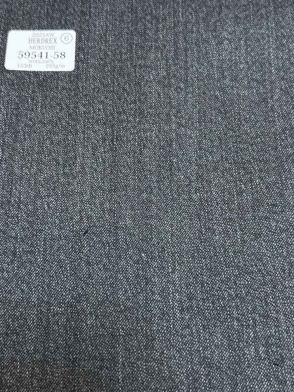59541-58 25AW HERDREX [MOKUORI] Mokuori Gray Twill Deodorant Wool[Textile] Kunishima Co., Ltd.