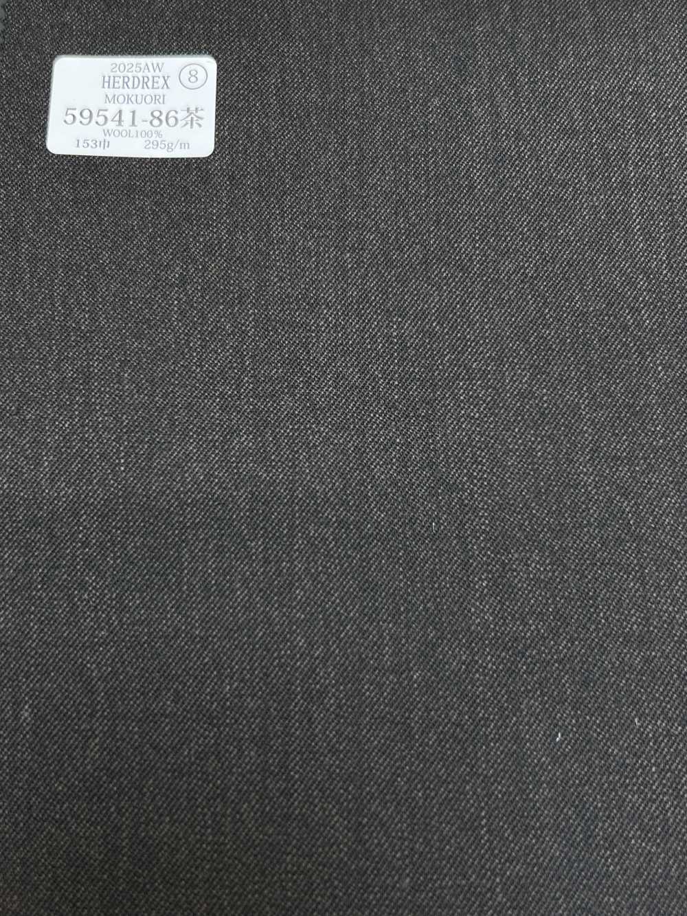 59541-86 25AW HERDREX [MOKUORI] Mokuori Dark Brown Twill Deodorant Wool[Textile] Kunishima Co., Ltd.