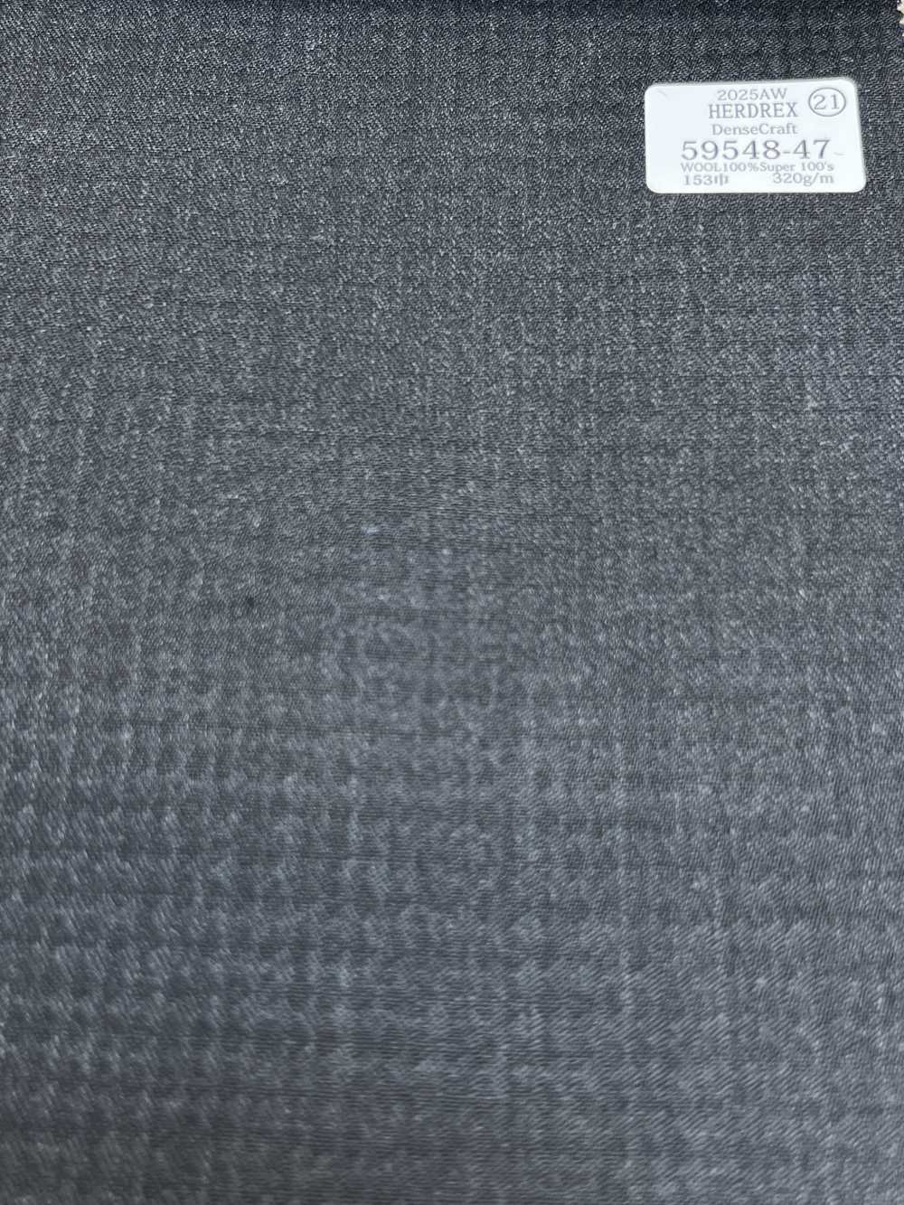 59548-47 25AW HERDREX [Dense Craft] Dense Craft Gray Check Pattern[Textile] Kunishima Co., Ltd.