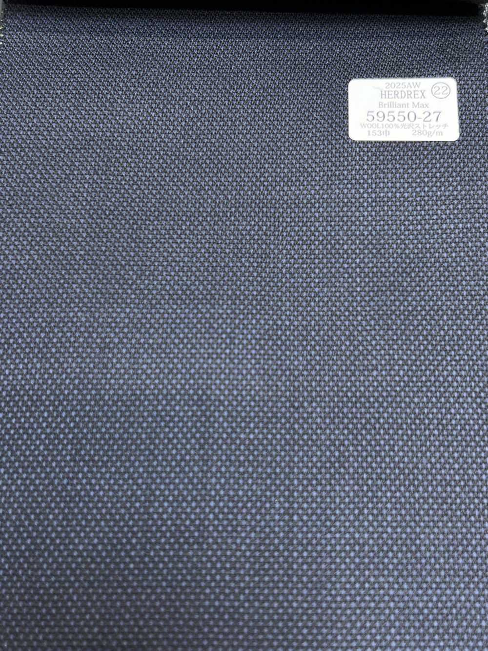 59550-27 25AW HERDREX [Brilliant Max] Brilliant Max Navy Bird's-eye Pattern[Textile] Kunishima Co., Ltd.