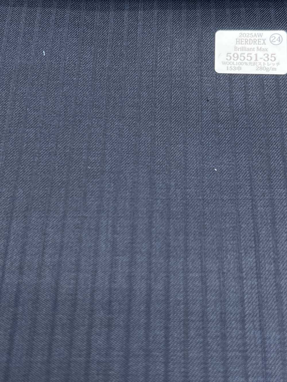 59551-35 25AW HERDREX [Brilliant Max] Brilliant Max Navy Shadow Stripe[Textile] Kunishima Co., Ltd.