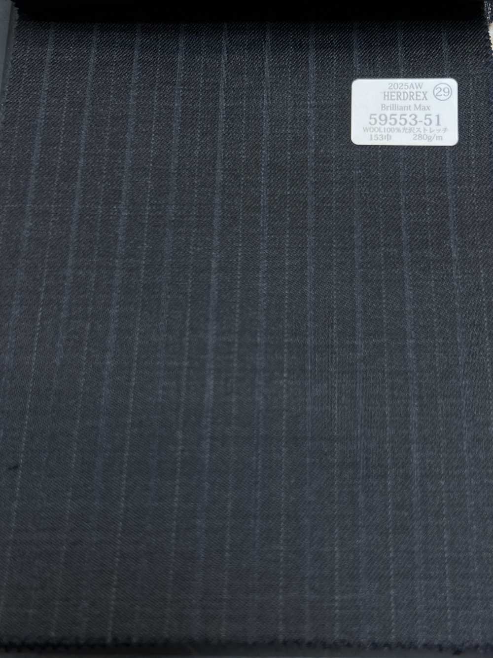 59553-51 25AW HERDREX [Brilliant Max] Brilliant Max Charcoal Heaven Gray Alternate Stripe[Textile] Kunishima Co., Ltd.