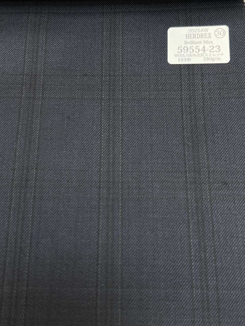 59554-23 25AW HERDREX [Brilliant Max] Brilliant Max Navy Windowpane[Textile] Kunishima Co., Ltd.