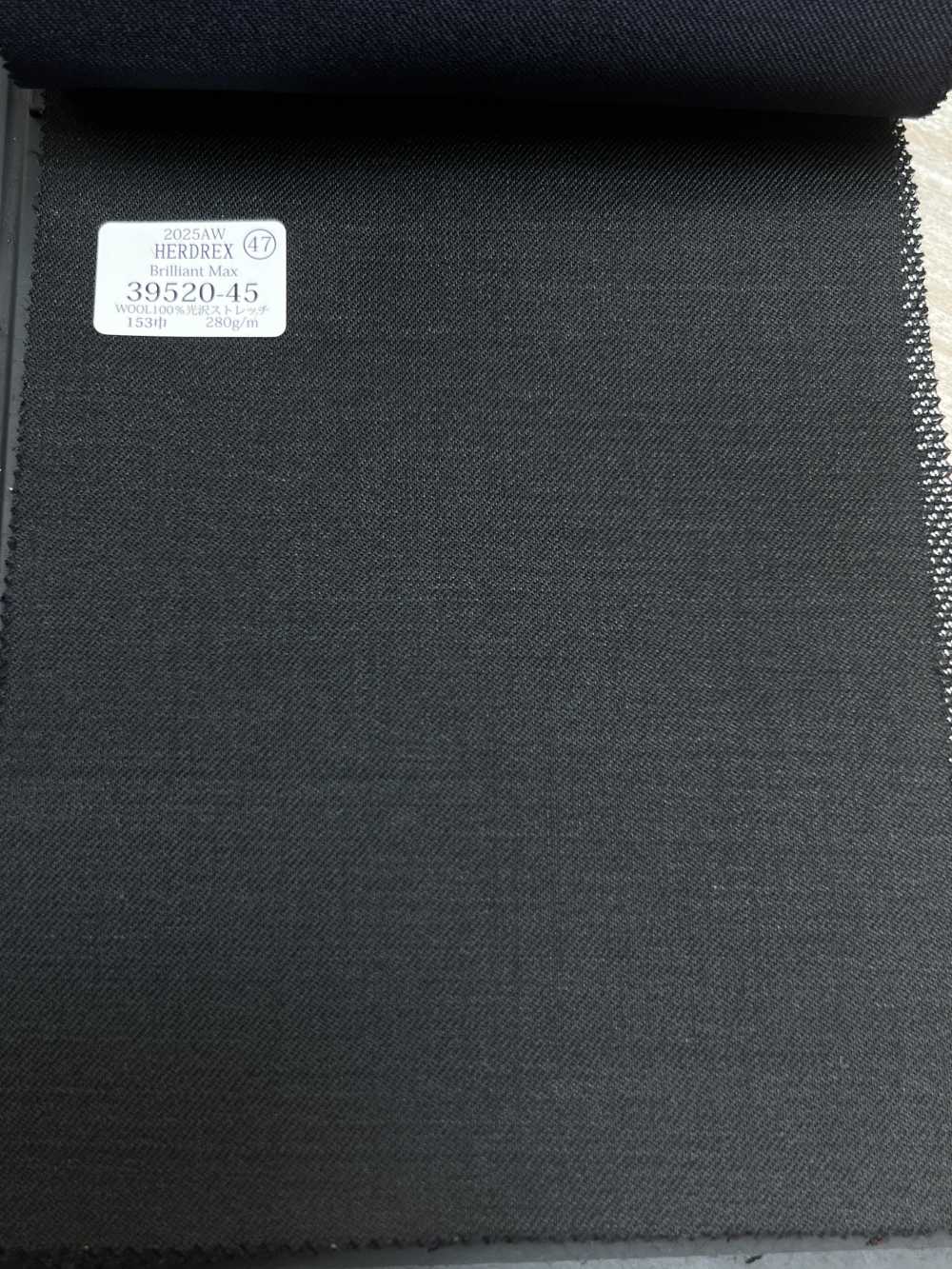 39520-45 25AW HERDREX [Brilliant Max] Brilliant Max Charcoal Heaven Gray No Pattern[Textile] Kunishima Co., Ltd.