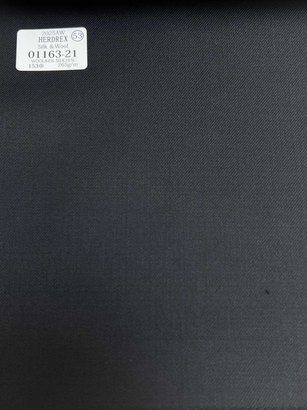 01163-21 25AW HERDREX [Silk & Wool] Silk And Wool Dark No Pattern[Textile] Kunishima Co., Ltd.