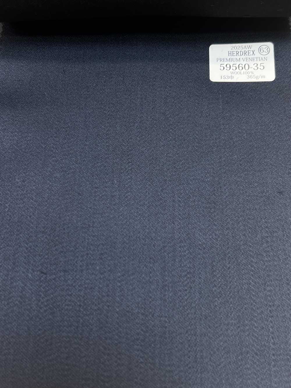 59560-35 25AW HERDREX [PREMIUM VENETIAN] Premium Venetian Blue No Pattern[Textile] Kunishima Co., Ltd.