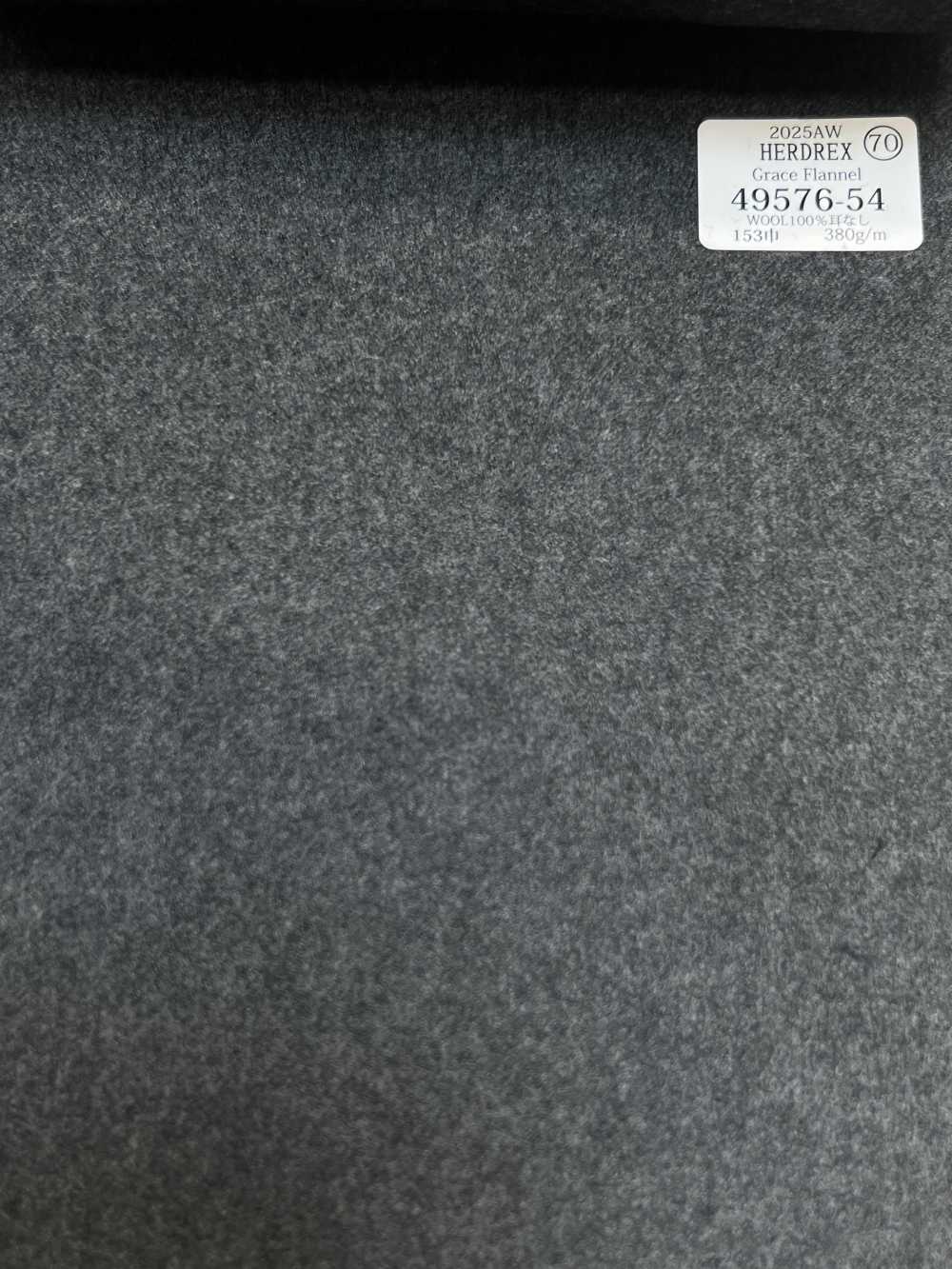 49576-54 25AW HERDREX [Grace Flannel] Grace Flannel Medium No Pattern[Textile] Kunishima Co., Ltd.