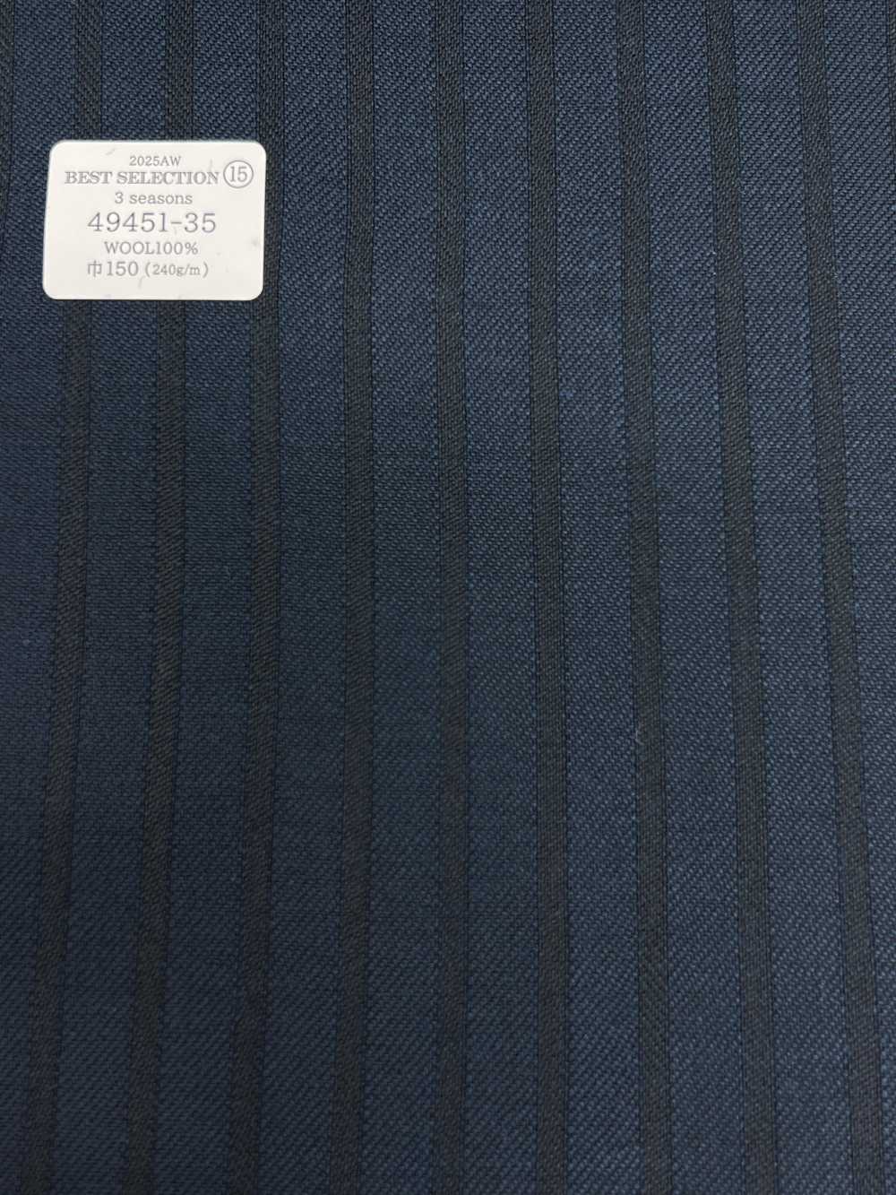 49451-35 25AW BEST SELECTION [3 Seasons] Blue Shadow Stripe[Textile] Kunishima Co., Ltd.