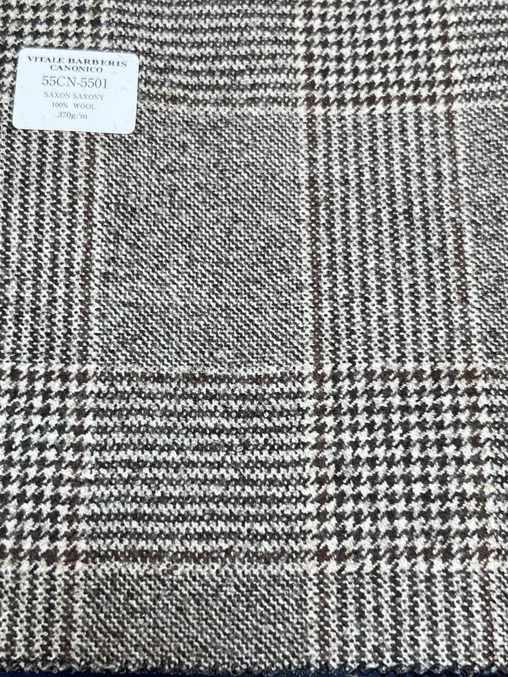 55CN5501 CANONICO SAXONY Light Brown Big Glen Check[Textile] CANONICO