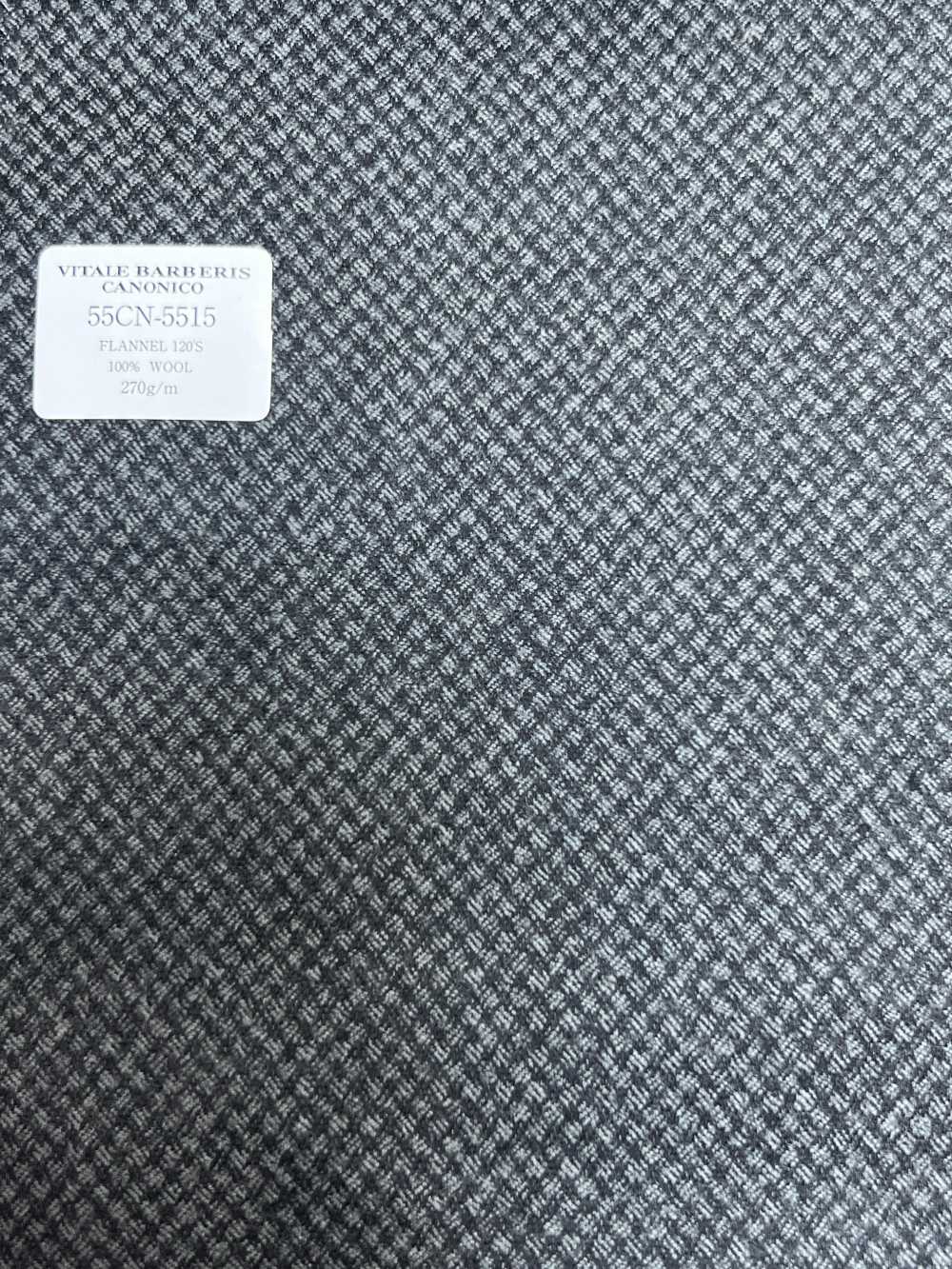 55CN5515 CANONICO FLANNEL 120'S Gray Bird's-eye Pattern[Textile] CANONICO