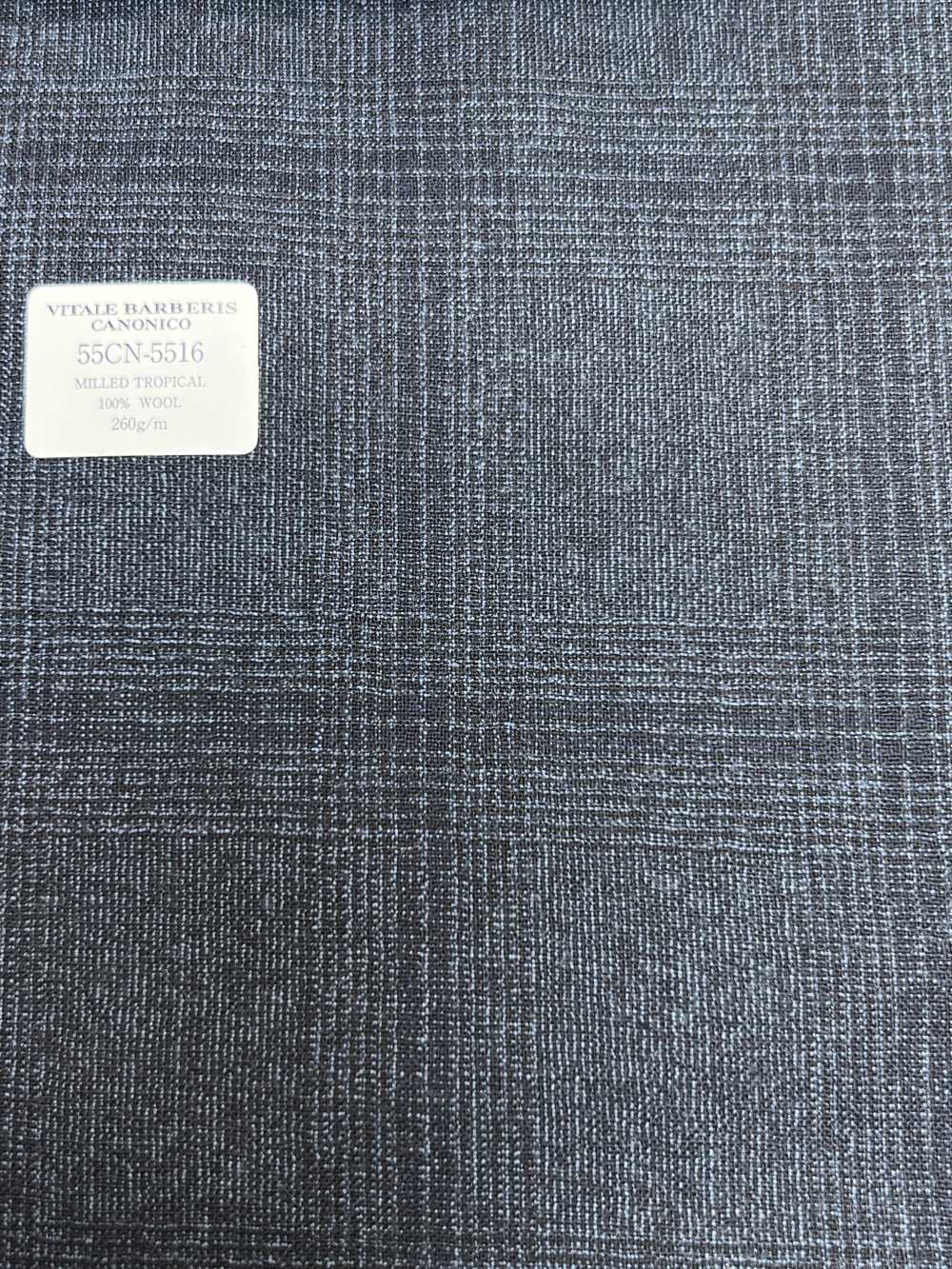55CN5516 CANONICO MILLED TROPICAL Navy Glen Check[Textile] CANONICO