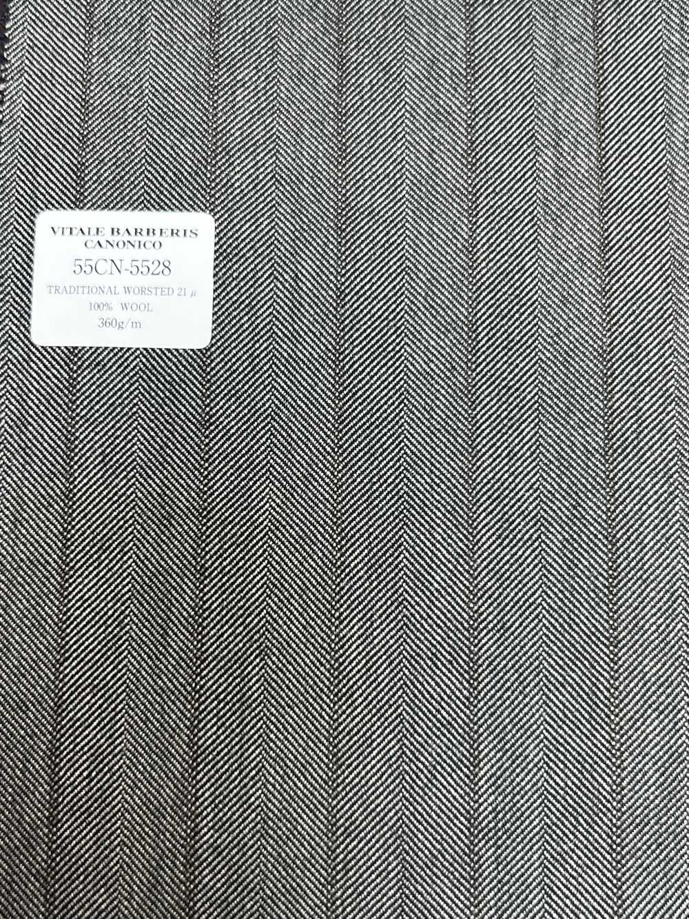 55CN5528 CANONICO TRADITIONAL WORSTED 21μ Gray Stripe[Textile] CANONICO