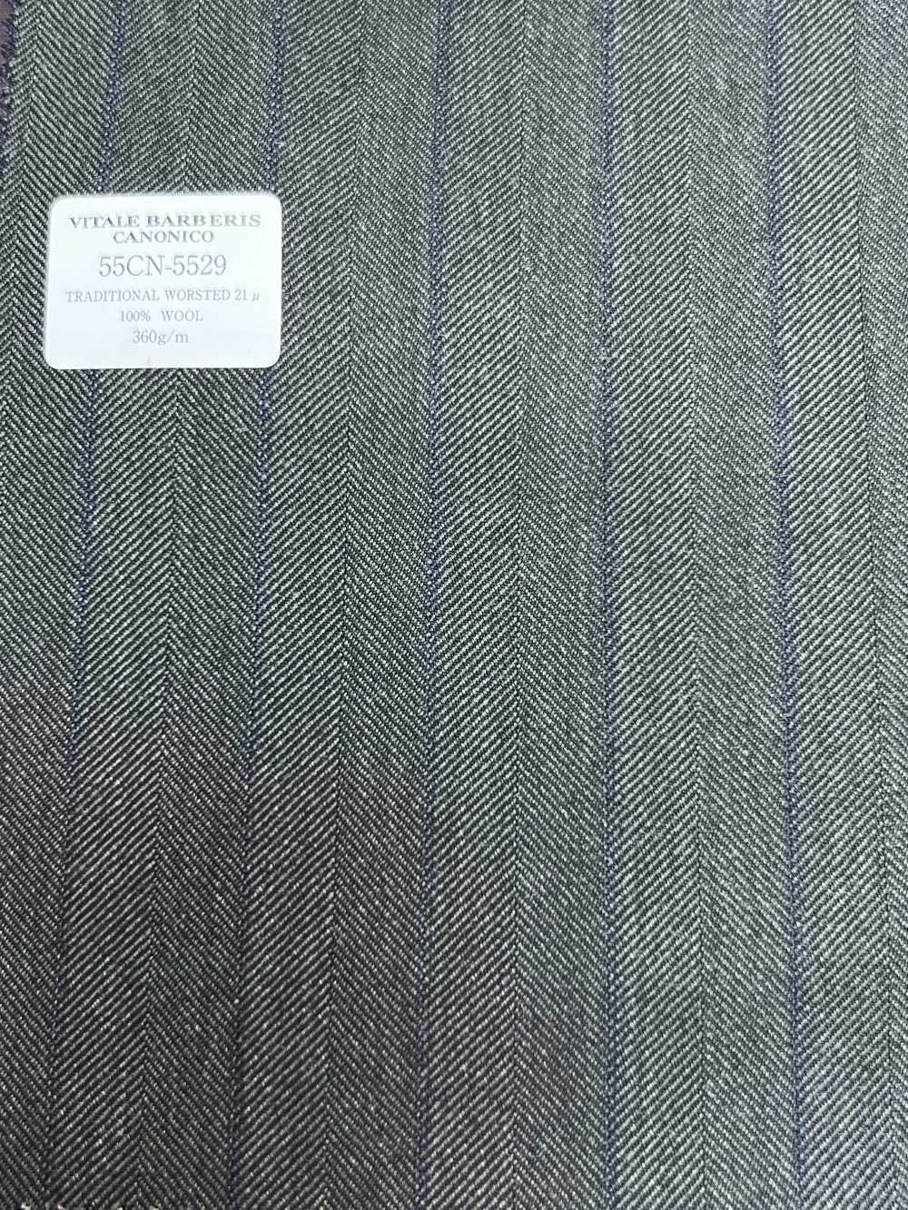 55CN5529 CANONICO TRADITIONAL WORSTED 21μ Dark Green Stripe[Textile] CANONICO