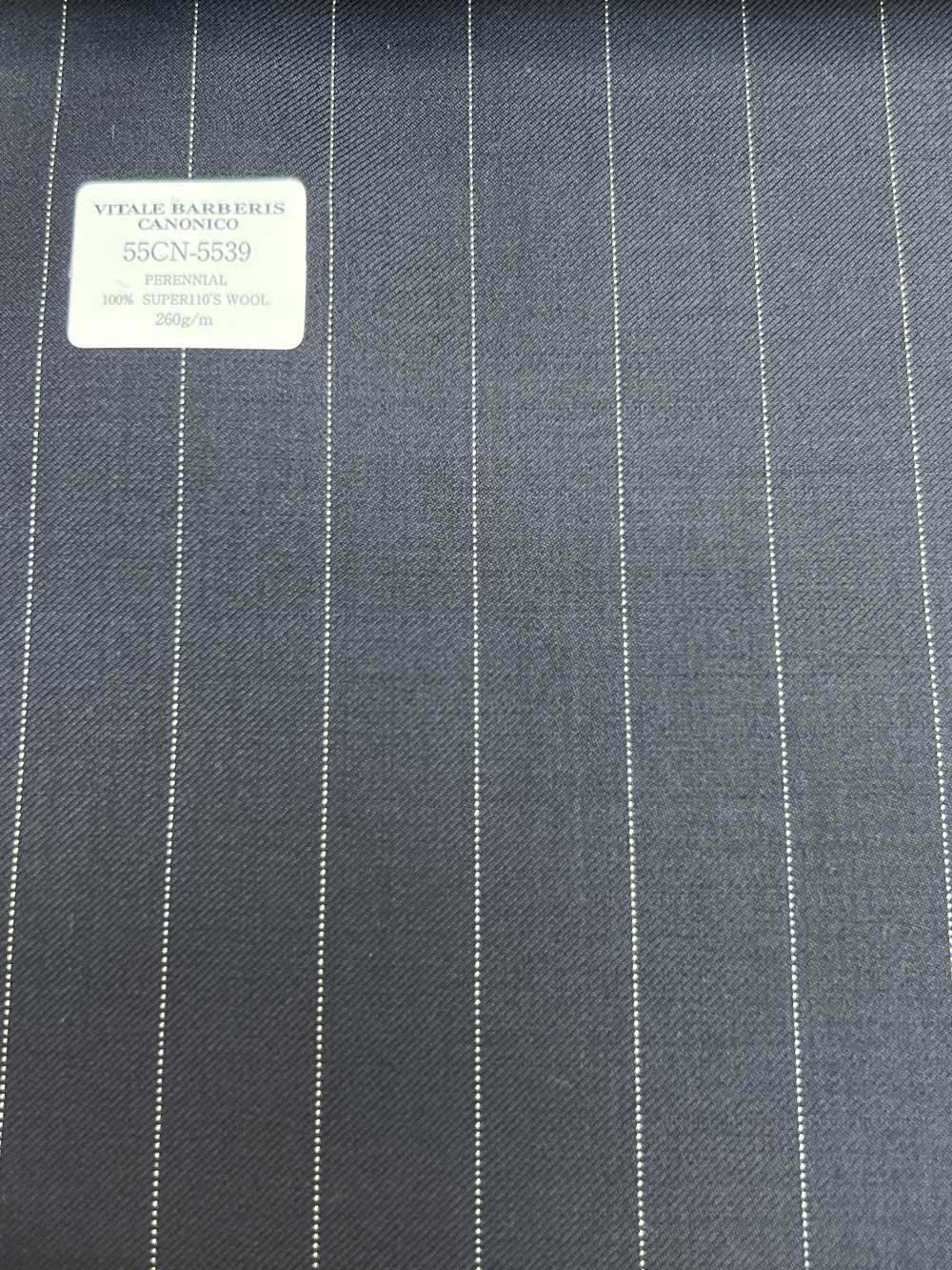 55CN5539 CANONICO PERENNIAL SUPER110'S Navy Stripe[Textile] CANONICO