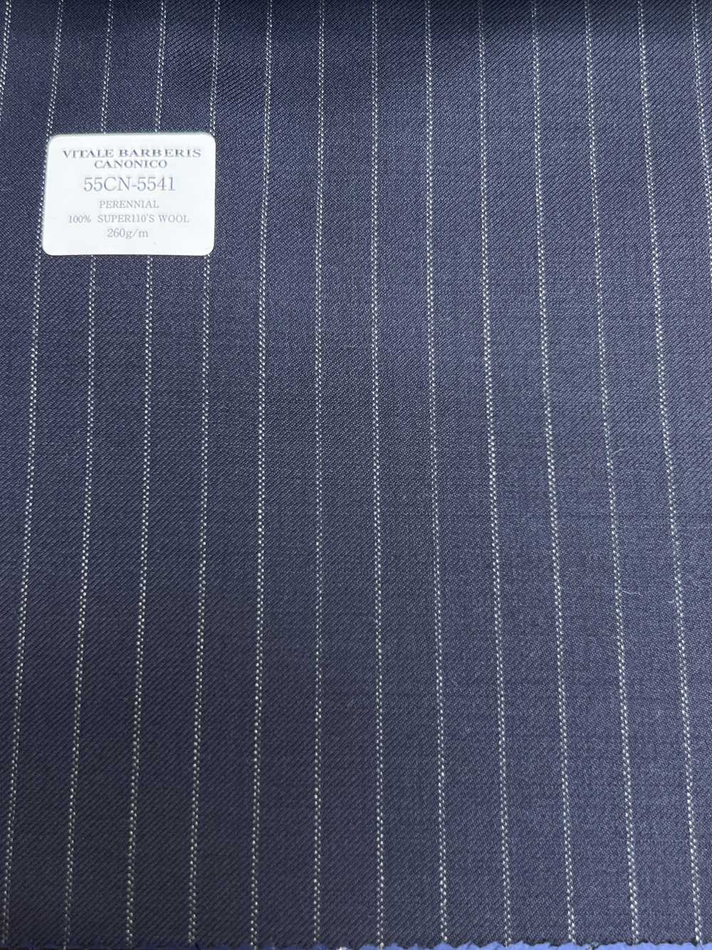 55CN5541 CANONICO PERENNIAL SUPER110'S Navy Stripe[Textile] CANONICO