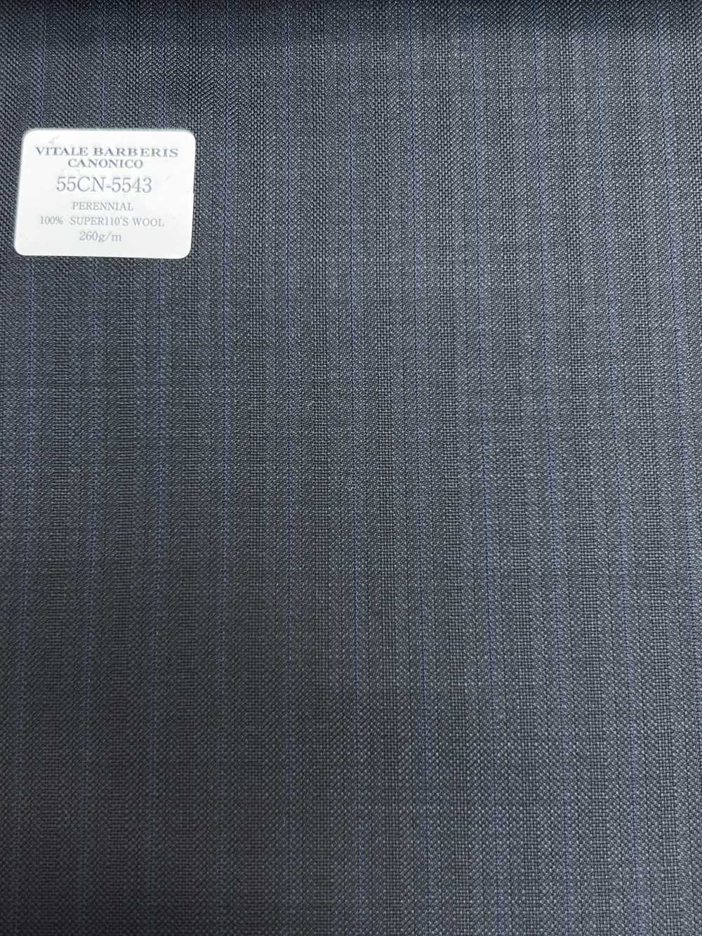 55CN5543 CANONICO PERENNIAL SUPER110'S Navy Stripe[Textile] CANONICO